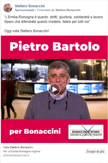 Post -Facebook -a- pagamento- a- supporto- della -campagna- di- Stefano -Bonaccini